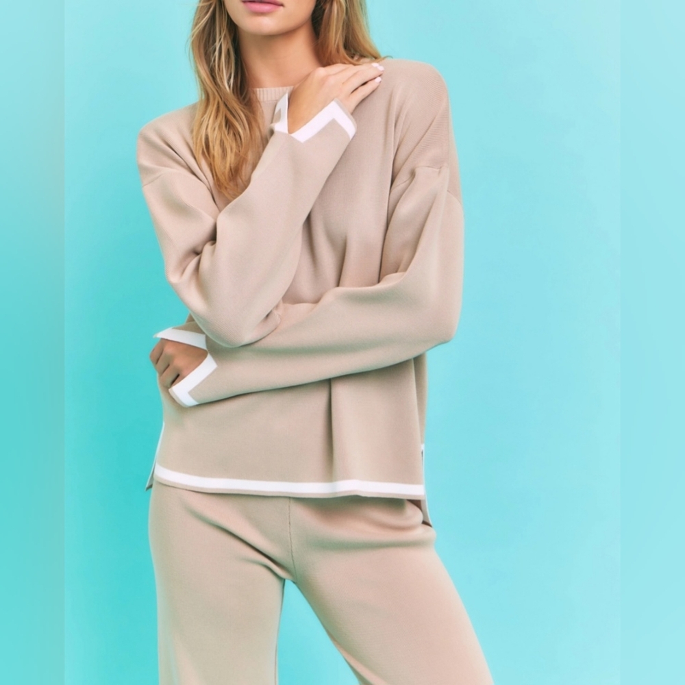 #47749 🛑S,M,L HIGH END Fabulous Knit Long Slv Top & Pants - Picture 2 of 8